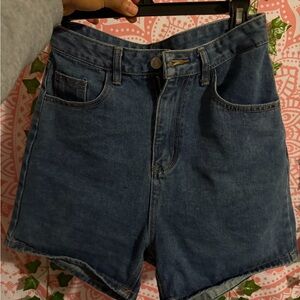 SHEIN Dark Blue Jean Shorts
